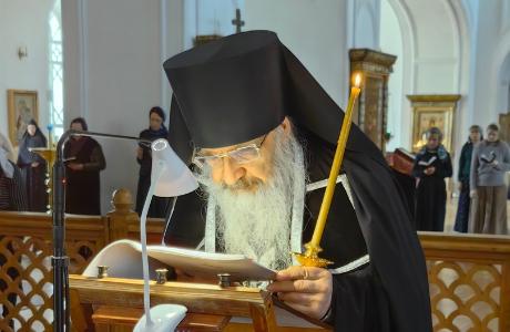 В обители прошли службы с чтением канона прп Андрея Критского